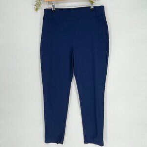 Chicos So Slimming Pants Size 1 Navy Medium 8/10